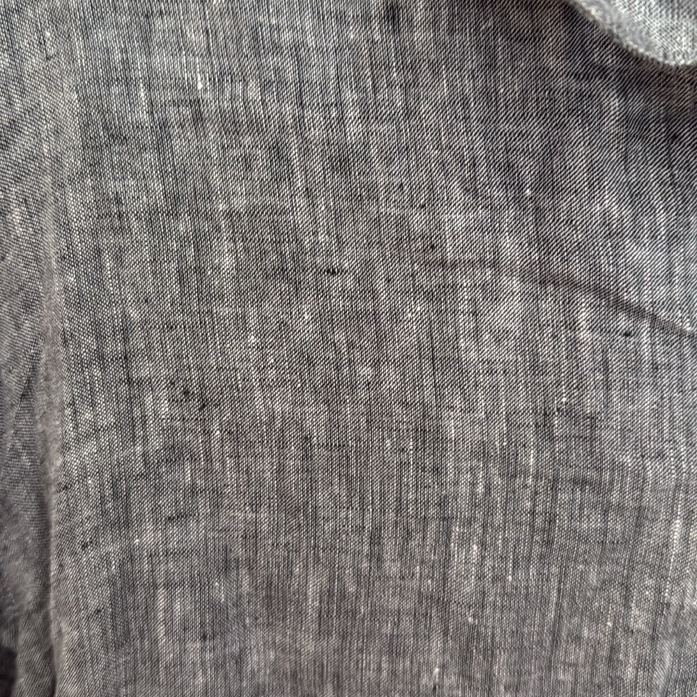 J. Jill Love Linen Gray 100% Linen Button-Up Shirt - Picture 5 of 5